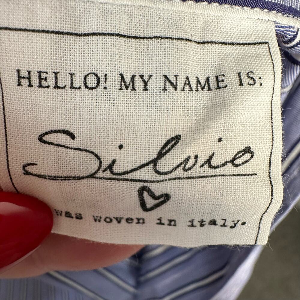 Frank & Eileen Womens SIlvio Untuckable Button-Up Striped Shirt Size Small - Picture 6 of 14